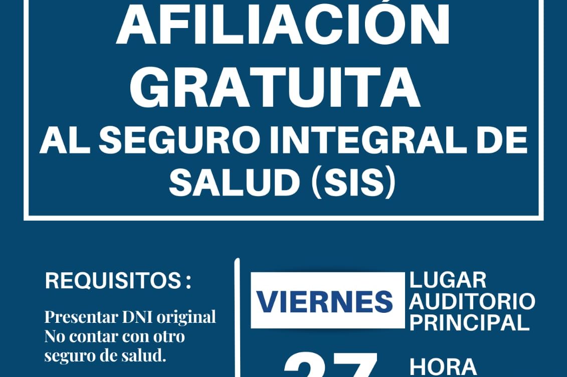 Campaña de afiliación gratuita al SIS