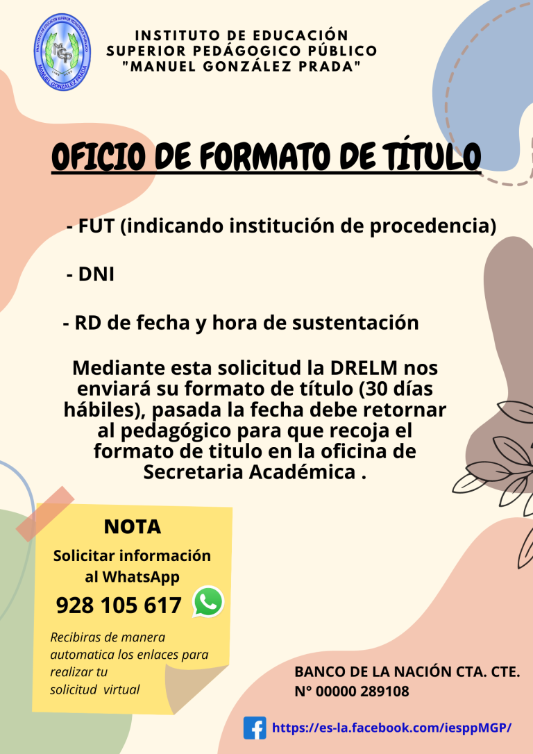 OFICIO DE FORMATO DE TÍTULO PDF