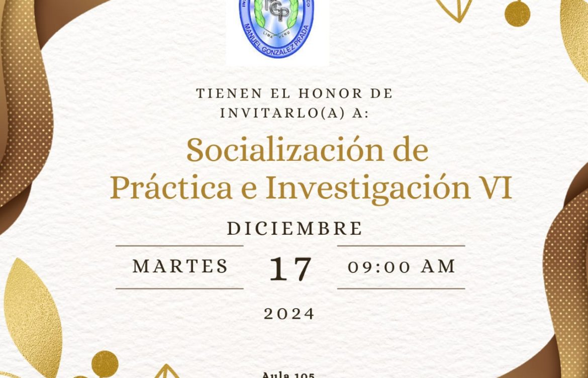 Socializacion de Práctica e  Investigación VI área de Comunicación