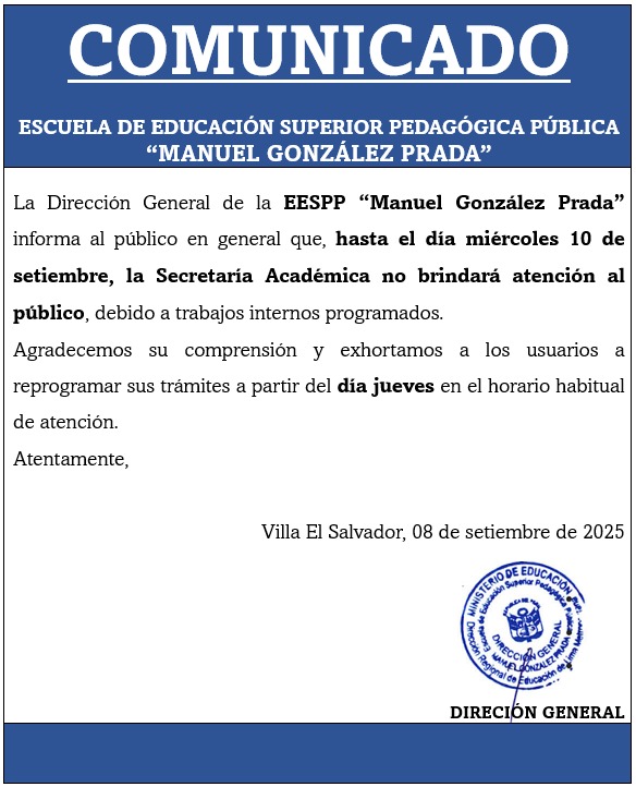 “Suspensión temporal de atención en Secretaría Académica”