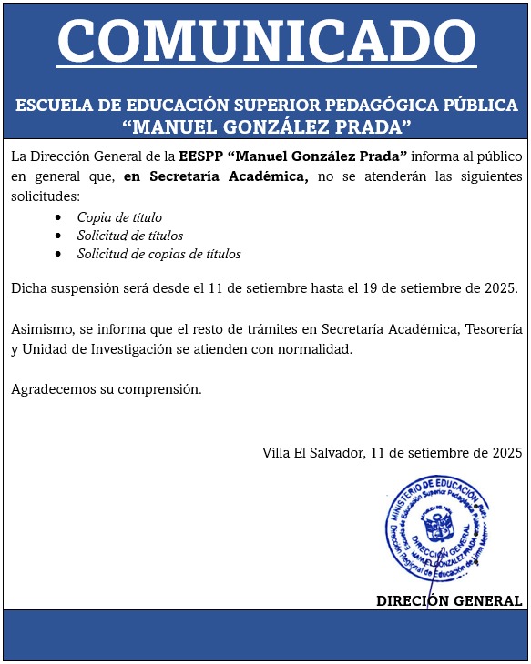 Suspensión temporal de trámites de títulos en Secretaría Académica